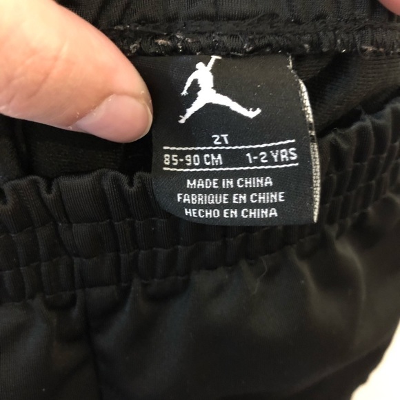 Jordan Black & Red Sweatpants - Picture 3 of 3